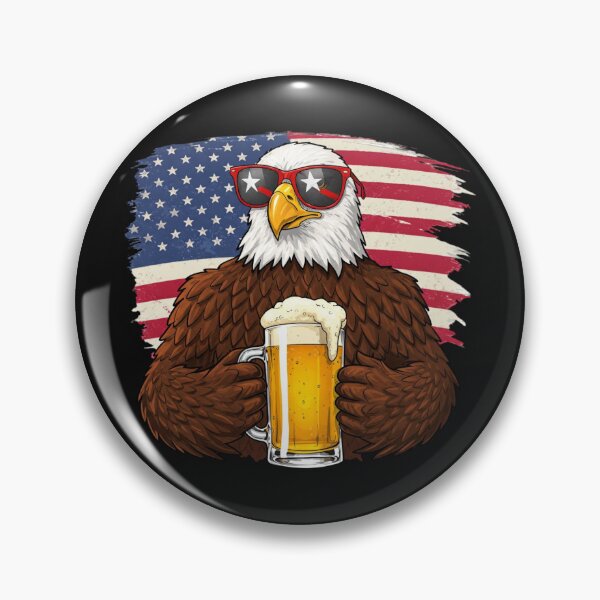 Item preview, Cool Eagle Beer Sunglasses Grunge Patriotic USA  designed and sold by Alex Songs.