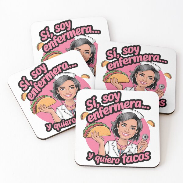 Item preview, Sí, Soy Enfermera y Quiero Tacos – Divertido diseño de enfermera latina designed and sold by Fragy72.