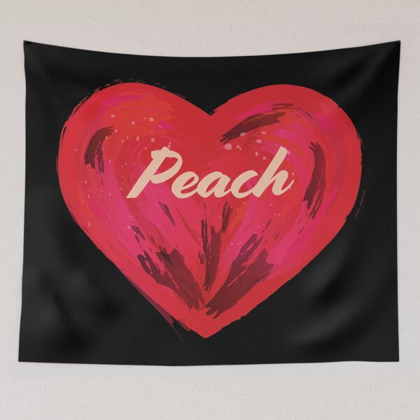 Aperçu de l'œuvre I love peach heart créée et vendue par LibStix.