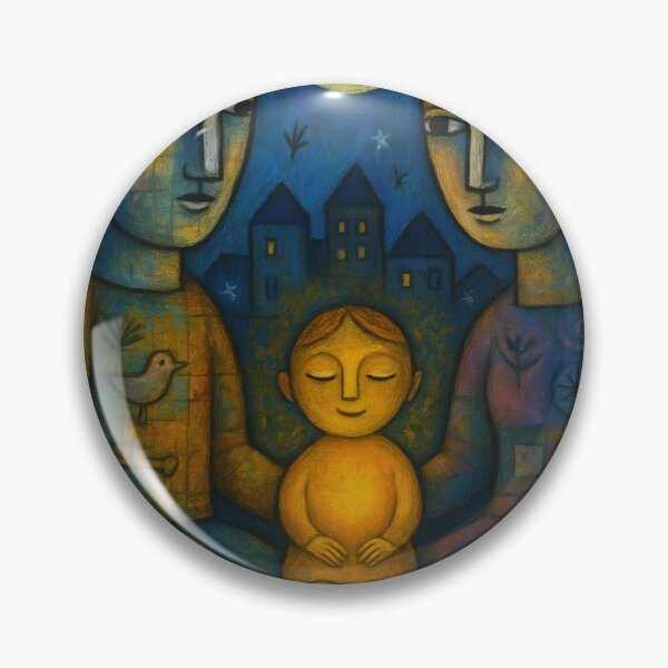 Item preview, There is a child - there is a family. Naive art designed and sold by BoBiloArt.