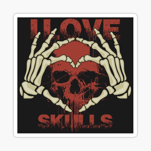 Item preview, i love skulls designed and sold by fabiandesigns88.