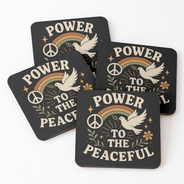Item preview, Power to the Peaceful – Bold Peace Activism Protest Art designed and sold by astersgraphics.