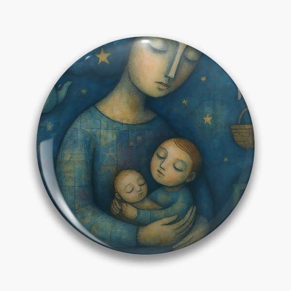 Item preview, Motherhood. Naive Art designed and sold by BoBiloArt.