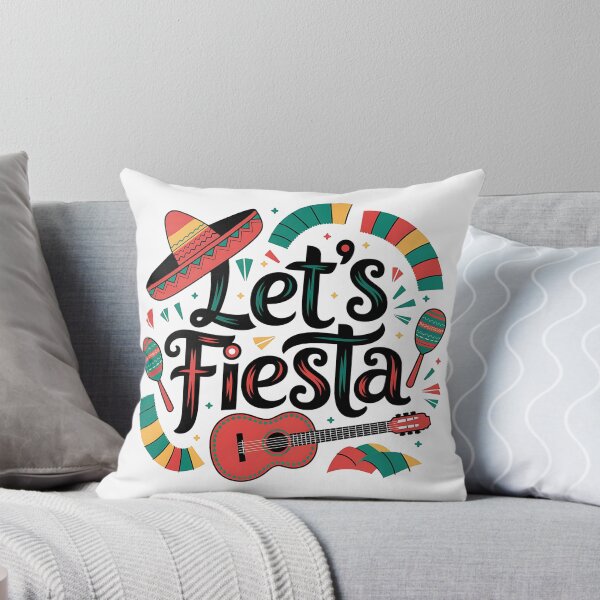 Item preview, Let’s Fiesta – Colorful Mexican Party Design with Sombrero and Guitar designed and sold by Fragy72.