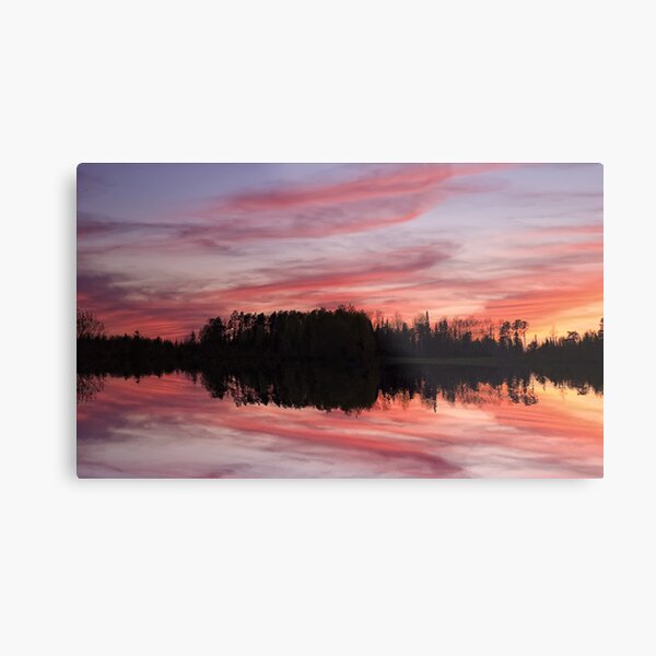 As I Watched You Set Metal Print