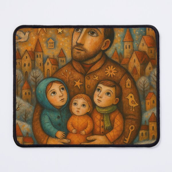 Item preview, Father is important. Naive art designed and sold by BoBiloArt.