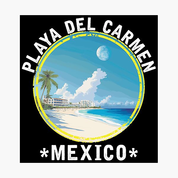 Item preview, Playa del Carmen - Mexico (with White Lettering) designed and sold by VelvetRoom.