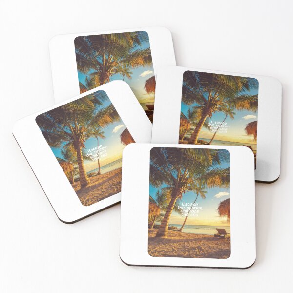 Item preview, Tropical White Sand Beach Paradise – Relaxing Coastal Design for Nature & Beach Lovers | Perfect for Apparel & Accessories designed and sold by knalpot-design.
