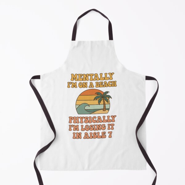 Item preview, Mentally I’m on a Beach Funny Retro Aesthetic Quote designed and sold by Designeerguy.