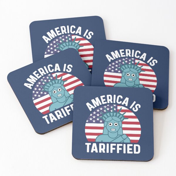 Item preview, Funny Statue of Liberty America Is Tariffied Political Pun USA Humor designed and sold by Sunserize Designs.