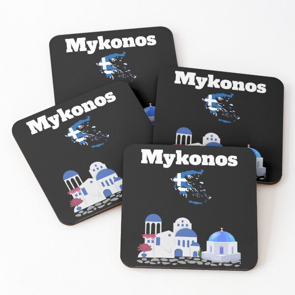 Item preview, Mykonos holiday souvenir Greek architecture Greece flag Greece map designed and sold by Artstastic.