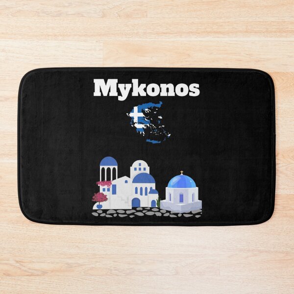 Item preview, Mykonos holiday souvenir Greek architecture Greece flag Greece map designed and sold by Artstastic.