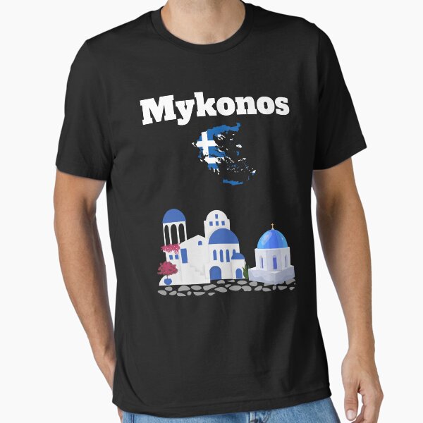 Item preview, Mykonos holiday souvenir Greek architecture Greece flag Greece map designed and sold by Artstastic.