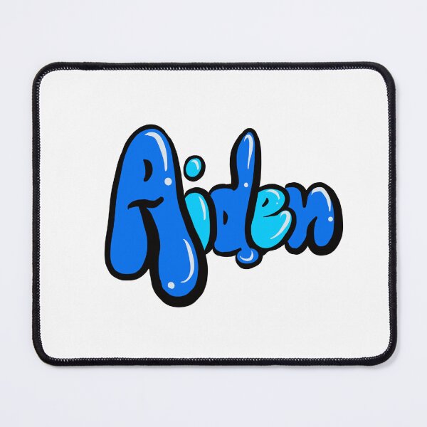 Item preview, Aiden name in blue graffiti calligraphy Top 10 best personalised gifts for boys Aiden designed and sold by Artonmytee.