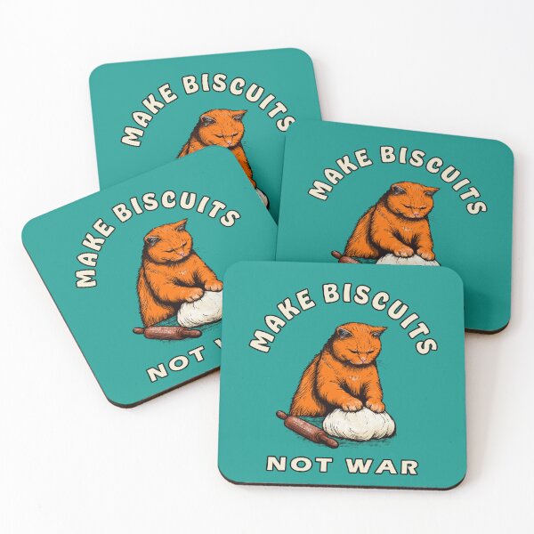 Item preview, Make Biscuits Not War Ginger Cat designed and sold by KilkennyCat Art.