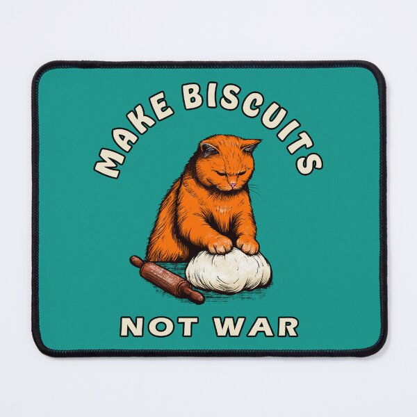 Item preview, Make Biscuits Not War Ginger Cat designed and sold by KilkennyCat Art.