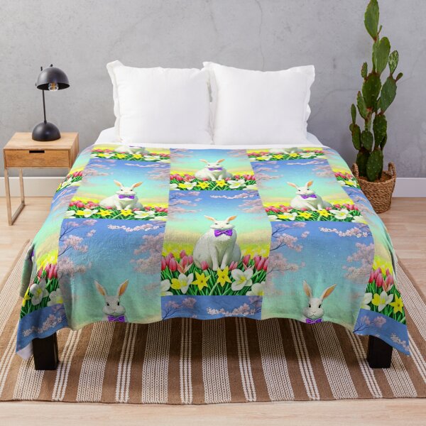 Item preview, Bunny Easter Floral - Spring Art designed and sold by Earth Nature Creations.