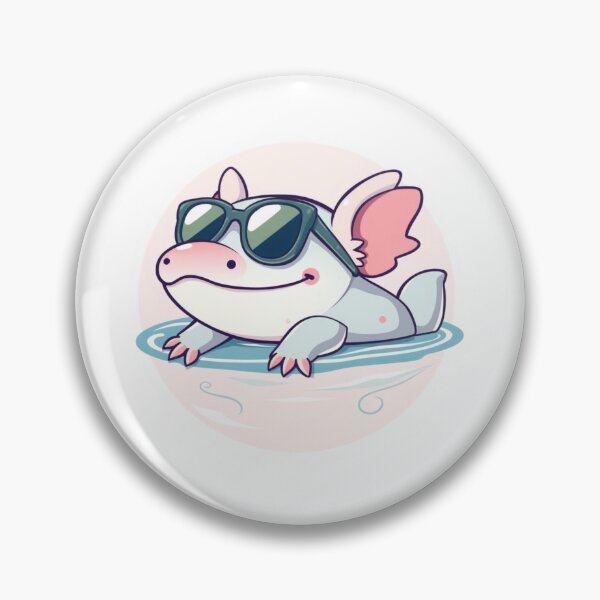 Item preview, Cool Axolotl Wearing Shades designed and sold by buzzprints1234.