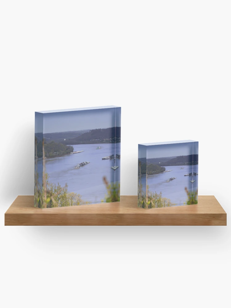 Thumbnail 3 of 5, Acrylic Block, Spring On The Ohio River designed and sold by mattmangrease.
