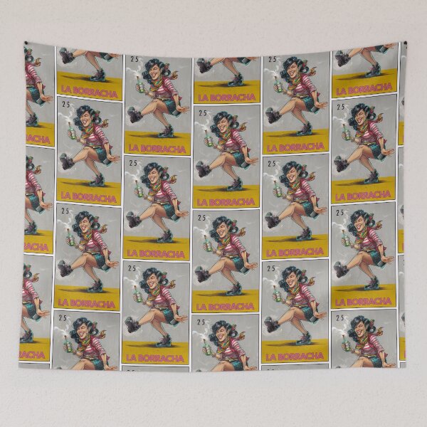 Item preview, La Borracha (The Drunk) Woman Loteria Card 25 designed and sold by matteflor.