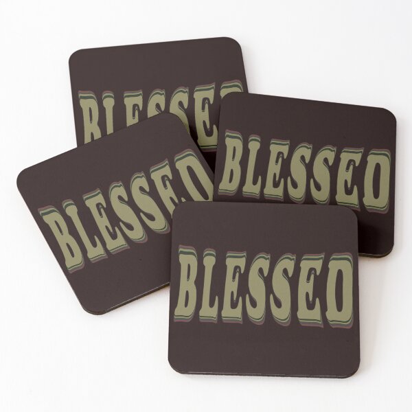 Item preview, Vibrant Text Blessed designed and sold by PVTCreations.
