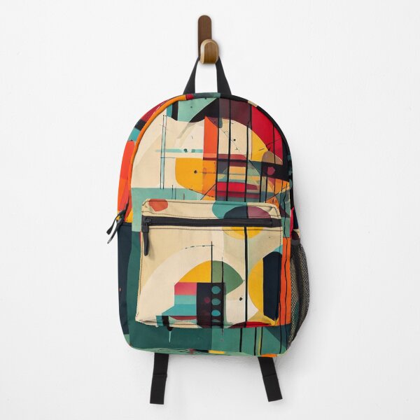 Item preview, Retro Bauhaus Geometric Abstract Art – Bold Shapes & Primary Colors designed and sold by CattlettArt.