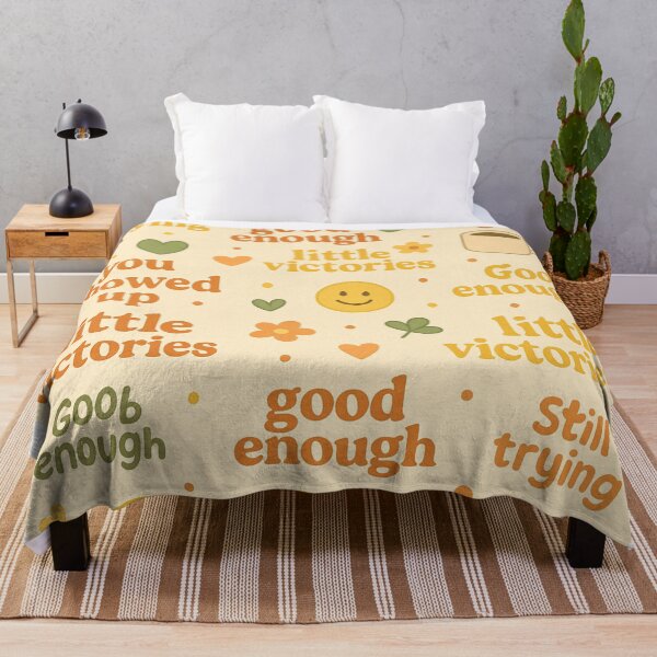 Item preview, Little Victories Repeating Pattern Cute Motivation Design designed and sold by Designeerguy.