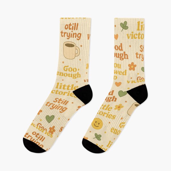 Item preview, Little Victories Repeating Pattern Cute Motivation Design designed and sold by Designeerguy.