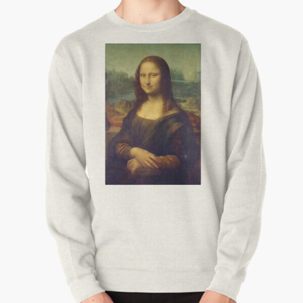 The Mona Lisa is a half-length portrait painting by the Italian Renaissance artist Leonardo da Vinci Pullover Sweatshirt