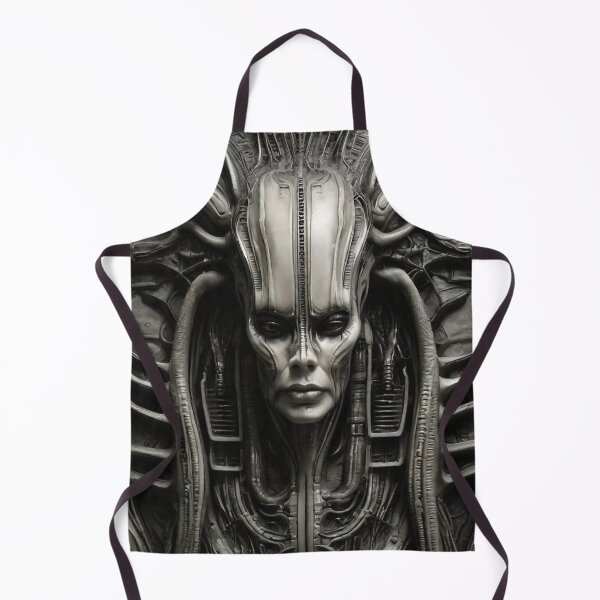 Item preview, Dark Sci-Fi Horror – Biomechanical Cyberpunk Witch Art | Giger-Inspired Gothic Visionary Design designed and sold by CattlettArt.