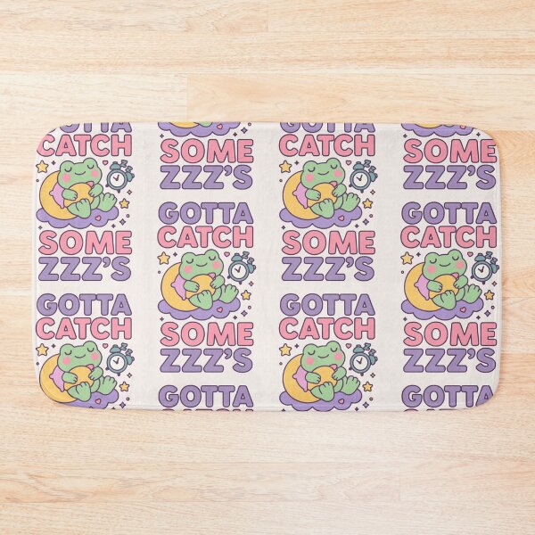 Item preview, Gotta Catch Some Zzz’s Cute Sleeping Frog Art designed and sold by Cheeky Companions.