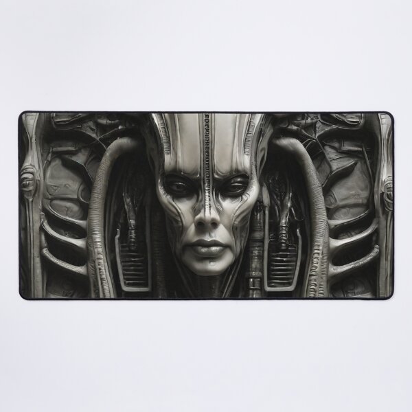 Item preview, Dark Sci-Fi Horror – Biomechanical Cyberpunk Witch Art | Giger-Inspired Gothic Visionary Design designed and sold by CattlettArt.