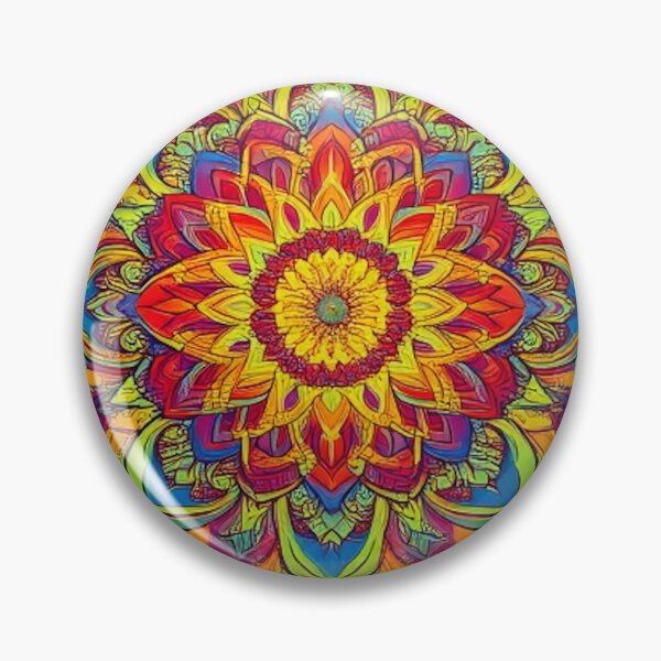 Item preview, Very Trippy Mandala Pattern – Psychedelic Yoga Art for Mindful Vibes designed and sold by CattlettArt.