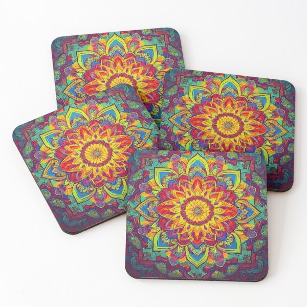 Item preview, Very Trippy Mandala Pattern – Psychedelic Yoga Art for Mindful Vibes designed and sold by CattlettArt.