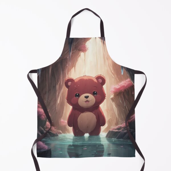 Item preview, Kawaii teddy bear in a cave with lights designed and sold by MerlinWear.