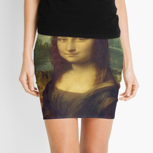 The Mona Lisa is a half-length portrait painting by the Italian Renaissance artist Leonardo da Vinci Mini Skirt