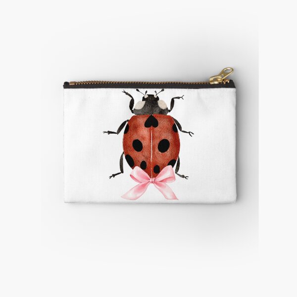 Item preview, Ladybug with Pink Bow – Coquette Cottagecore Spring Aesthetic designed and sold by DivinePassion.