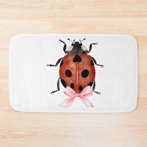 Item preview, Ladybug with Pink Bow – Coquette Cottagecore Spring Aesthetic designed and sold by DivinePassion.