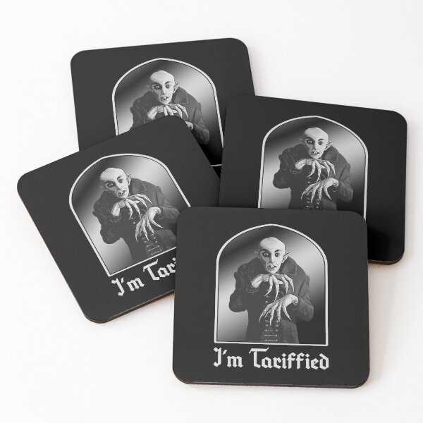 Item preview, I’m Tariffied Funny Tarriff Pun Count Orlok Nosferatu Resist Anti-Tariff  designed and sold by Bad Kitty Designz.