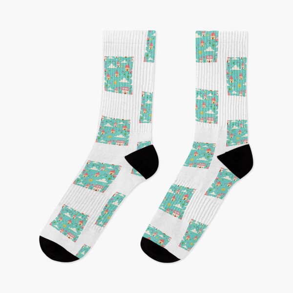Item preview, Happy Town Seamless Pattern designed and sold by Rosaliartbook.