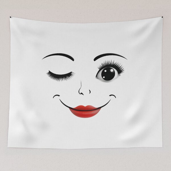 Item preview, smiley face with a wink designed and sold by AliKwStore.