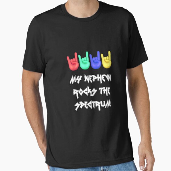 Vista previa del artículo con la obra «MI SOBRINO ROCKEA EL SPECTRUM», diseñado y vendido por GENX-AUTISM-DAD.