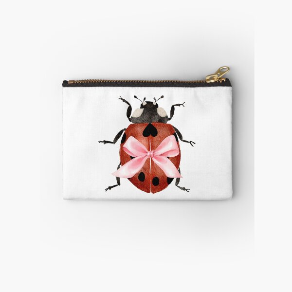 Item preview, Ladybug with Pink Bow – Coquette Cottagecore Spring Aesthetic designed and sold by DivinePassion.