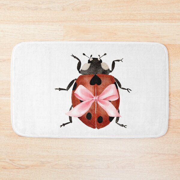 Item preview, Ladybug with Pink Bow – Coquette Cottagecore Spring Aesthetic designed and sold by DivinePassion.