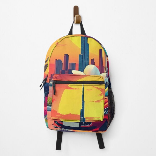 Item preview, Retro Australia Travel Poster | Digital Pop Art Print | Vintage Aussie Landscape | Colorful Wall Art | Bold Australiana Decor designed and sold by PaintedPixels01.