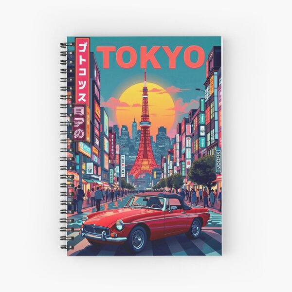 Item preview, Retro Tokyo Pop Art | Vintage Japanese City Poster | Neon Tokyo Art Print | Digital Tokyo Skyline | Bold Urban Pop Art Design designed and sold by PaintedPixels01.