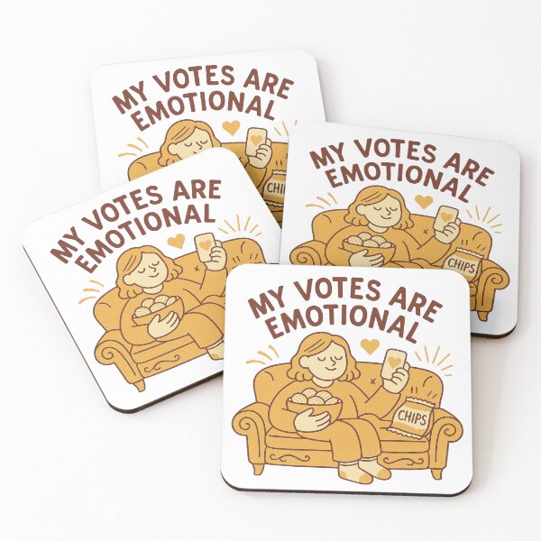 Item preview, My Votes Are Emotional – Funny Couch Voting Design designed and sold by Lacritsa .