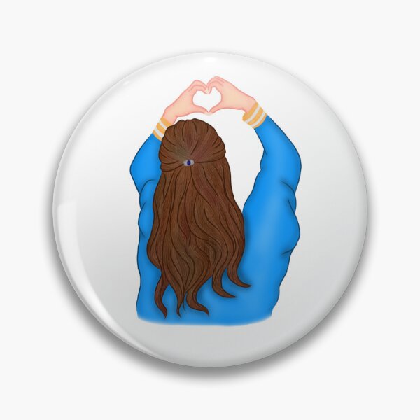 Item preview, A young girl in a graduation gowns poses in the shape of a heart. designed and sold by TRNice.