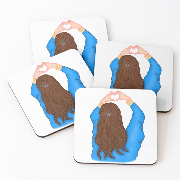 Item preview, A young girl in a graduation gowns poses in the shape of a heart. designed and sold by TRNice.