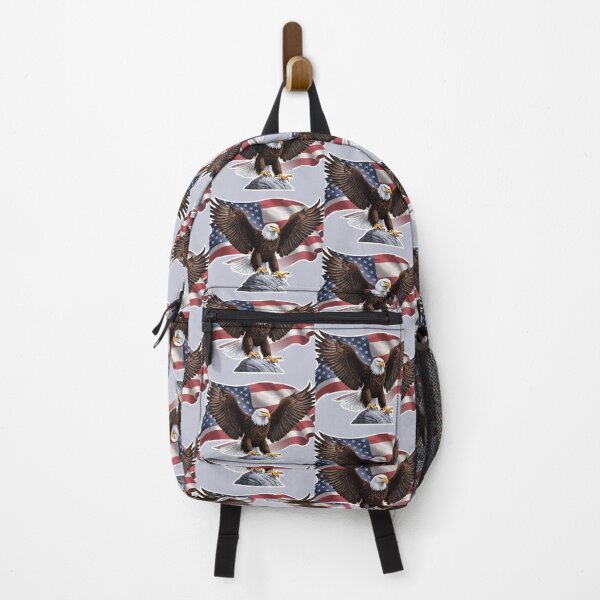 Item preview, Patriotic Bald Eagle Spread Wings Sticker designed and sold by All Creative Designer.